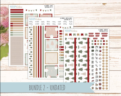 DECEMBER 2026 Stickers for The Carmen Laurel Denise Planner "Christmas Joy" || C