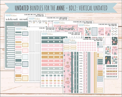 DECEMBER 2026 Stickers for Large Nancy, Anne, & Billie Planners. Laurel Denise Planners. "Sweet and Merry" || OG