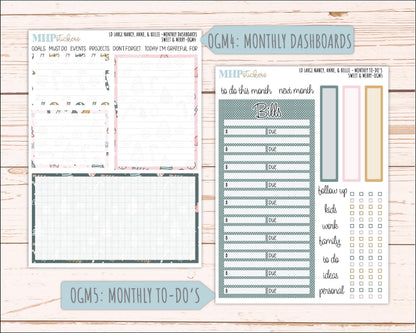 DECEMBER 2026 Stickers for Large Nancy, Anne, & Billie Planners. Laurel Denise Planners. "Sweet and Merry" || OG