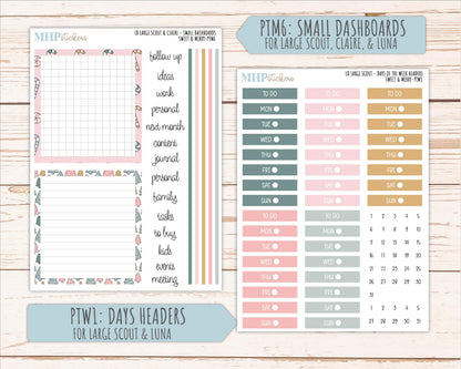 DECEMBER 2026 Stickers for the Large Scout, Large Claire, and Large Luna Laurel Denise Planners "Sweet & Merry" || PT