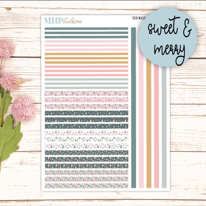 Thin Washi for Laurel Denise Planners. Planner Stickers DECEMBER '26 || LD406
