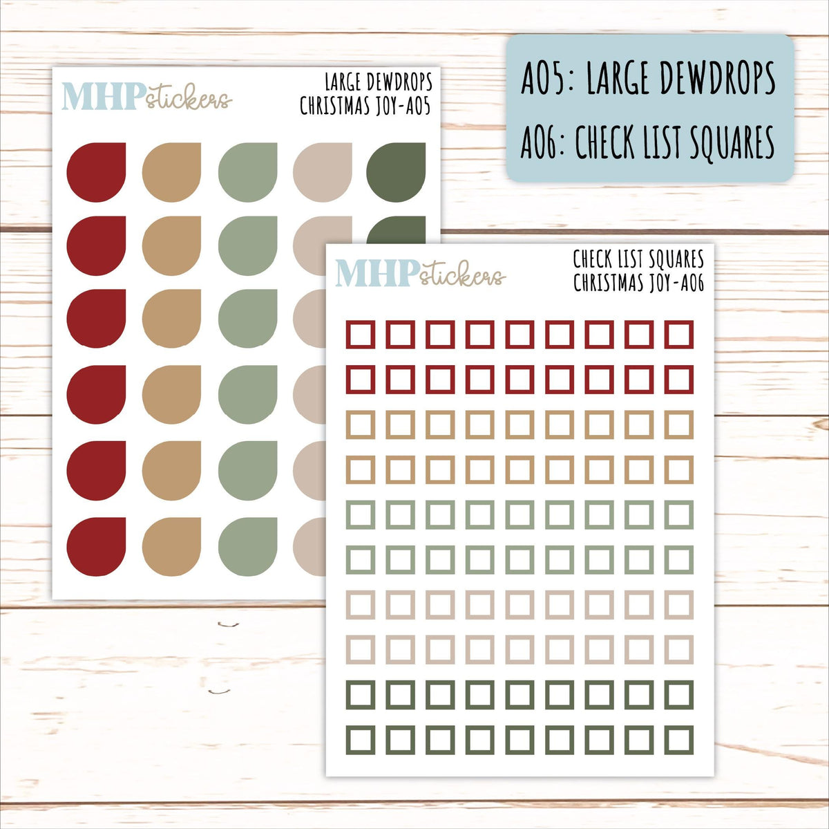 ADD-On's for Monthly Kits "Christmas Joy" || AO