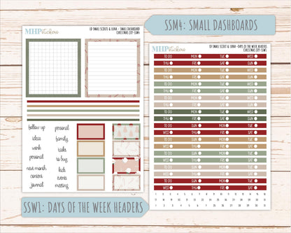 DECEMBER 2026 Stickers for the Small Scout Planner. For Laurel Denise Planners. "Christmas Joy" || SS