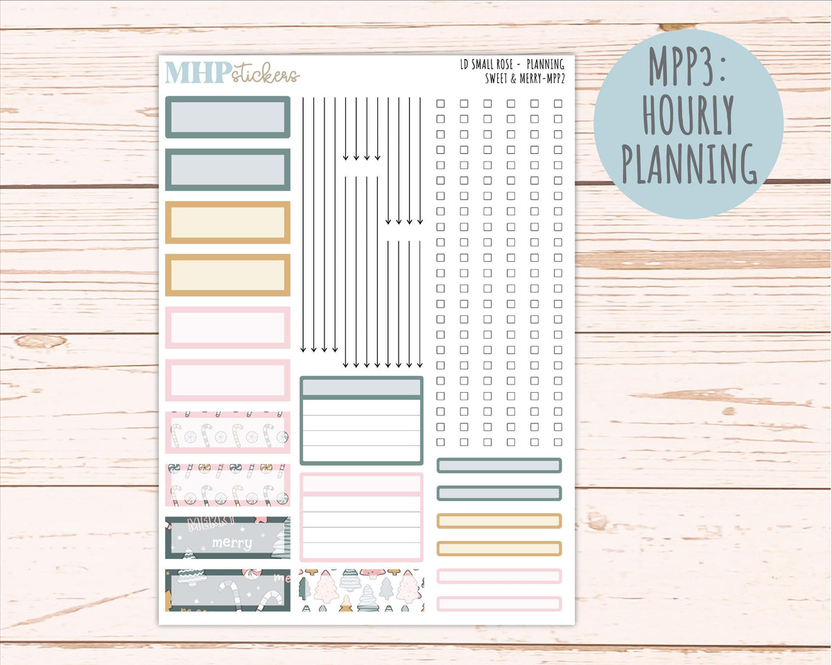 DECEMBER 2026 Stickers for The Small Rose Laurel Denise Planner. "Sweet & Merry" || MPP