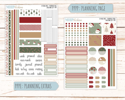DECEMBER 2026 Stickers for the Large Rose Laurel Denise Planner. "Christmas Joy" || PP