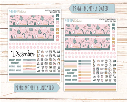 DECEMBER 2026 Stickers for the Large Rose Laurel Denise Planner. "Sweet & Merry" || PP