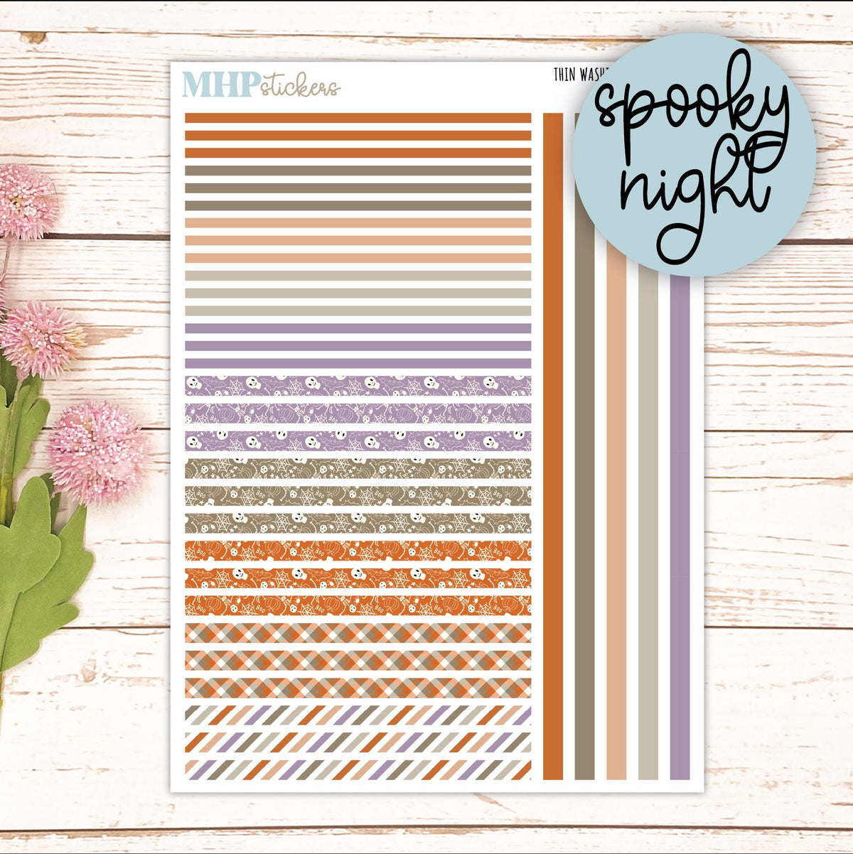 Thin Washi for Laurel Denise Planners. Planner Stickers DECEMBER '26 || LD406