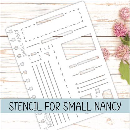 STENCIL #2 for The Small Laurel Denise's Planner The Nancy & The Anne (Formerly Mini Planner) || STL