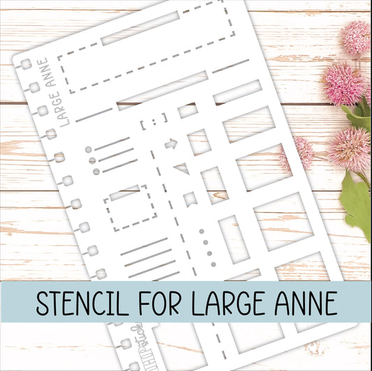 STENCIL for the Large Anne. Laurel Denise Planner || STL