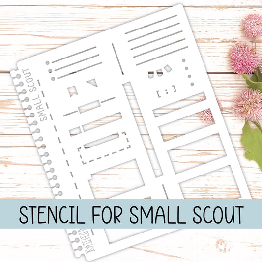 STENCIL for Small Scout Planner. Laurel Denise Planners || STL