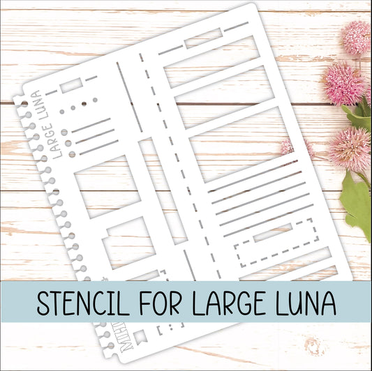 STENCIL #3 for The Large Laurel Denise The Scout Planner (Formerly Portrait Planner) || STL