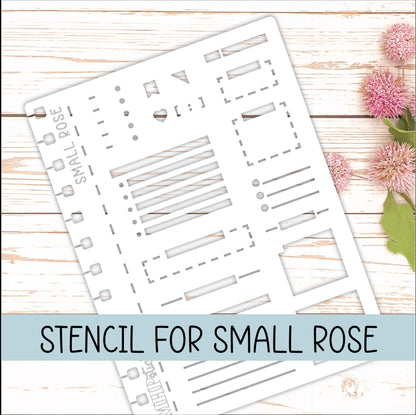 STENCIL #8 for The Small Laurel Denise's Planner The Rose (Formerly Mini Project Planner) || STL