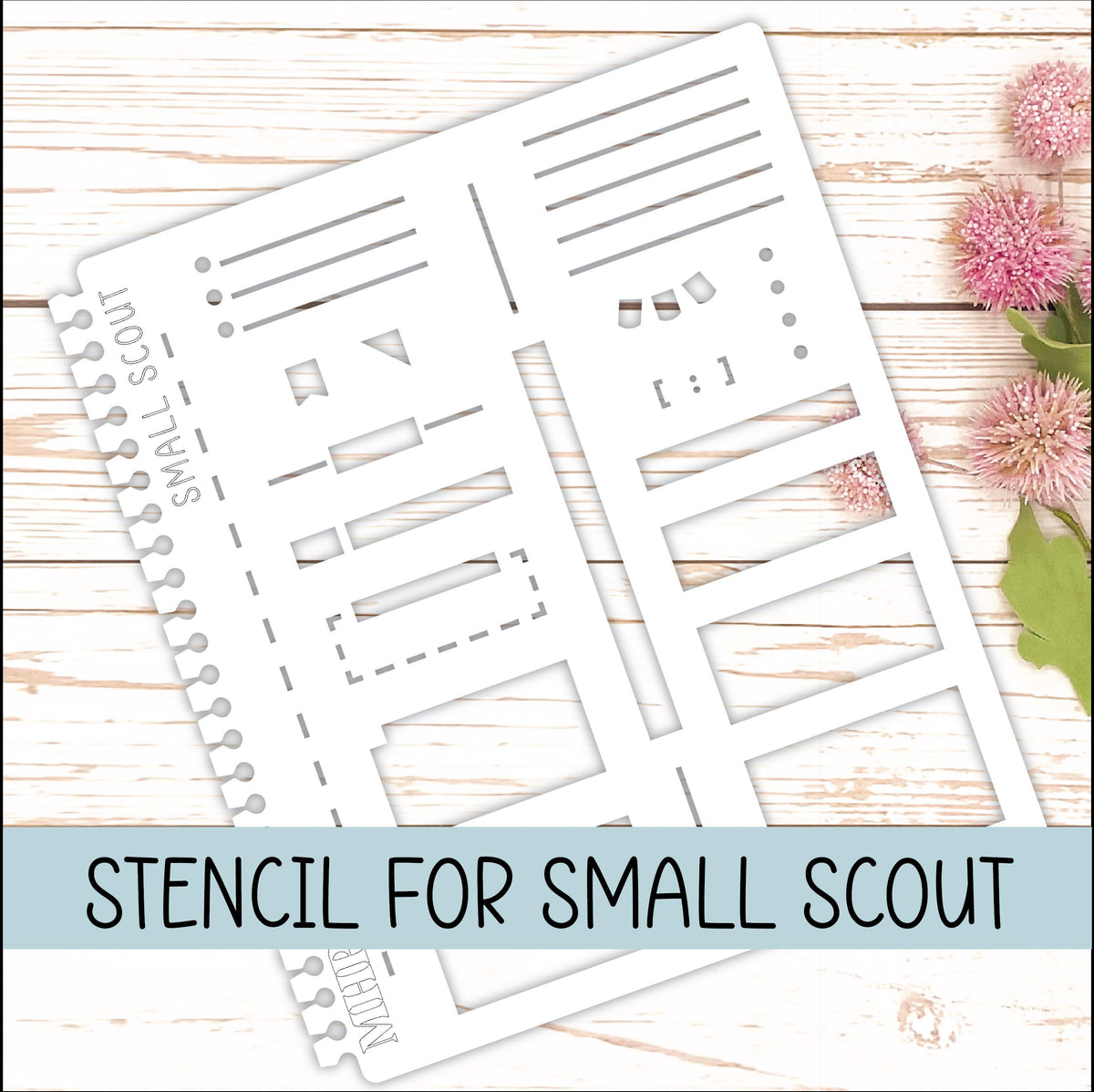 STENCIL #9 for the Small Laurel Denise Planner The Scout || STL