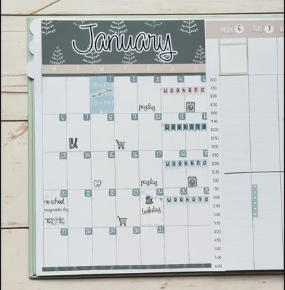 NOVEMBER 2025 Stickers for Small Horizontal & Vertical Laurel Denise Planners. (Formerly Mini Planner)  "Wild Boho"  || MN