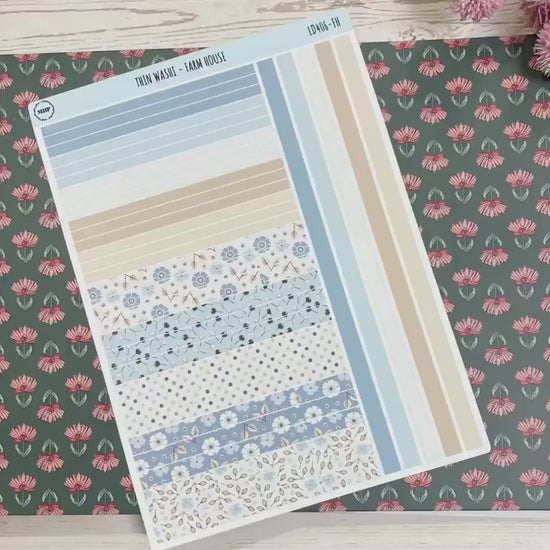 Thin Washi for Laurel Denise Planners. Planner Stickers OCTOBER '26  || LD406