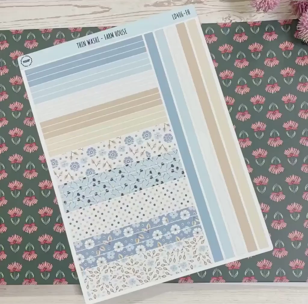 Thin Washi for Laurel Denise Planners. Planner Stickers OCTOBER '26  || LD406