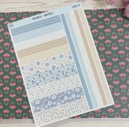 Thin Washi for Laurel Denise Planners. Planner Stickers OCTOBER '26  || LD406
