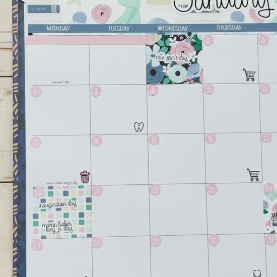 FEBRUARY 2026 Stickers for the Large Rose Planner (Formerly Project Planner). Laurel Denise.  "ISweet Valentine"  || PP