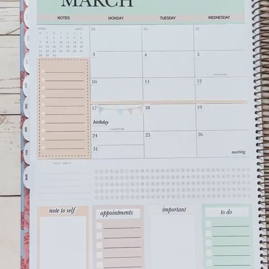 MAY Stickers for Laurel Denise Portrait Planners. Neutral Color  || PN
