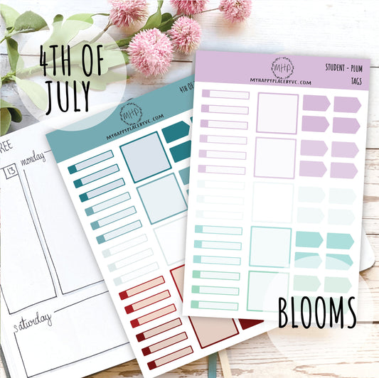Tags Planner Stickers for College Planner, Teacher Planners and Bullet Journals || F709