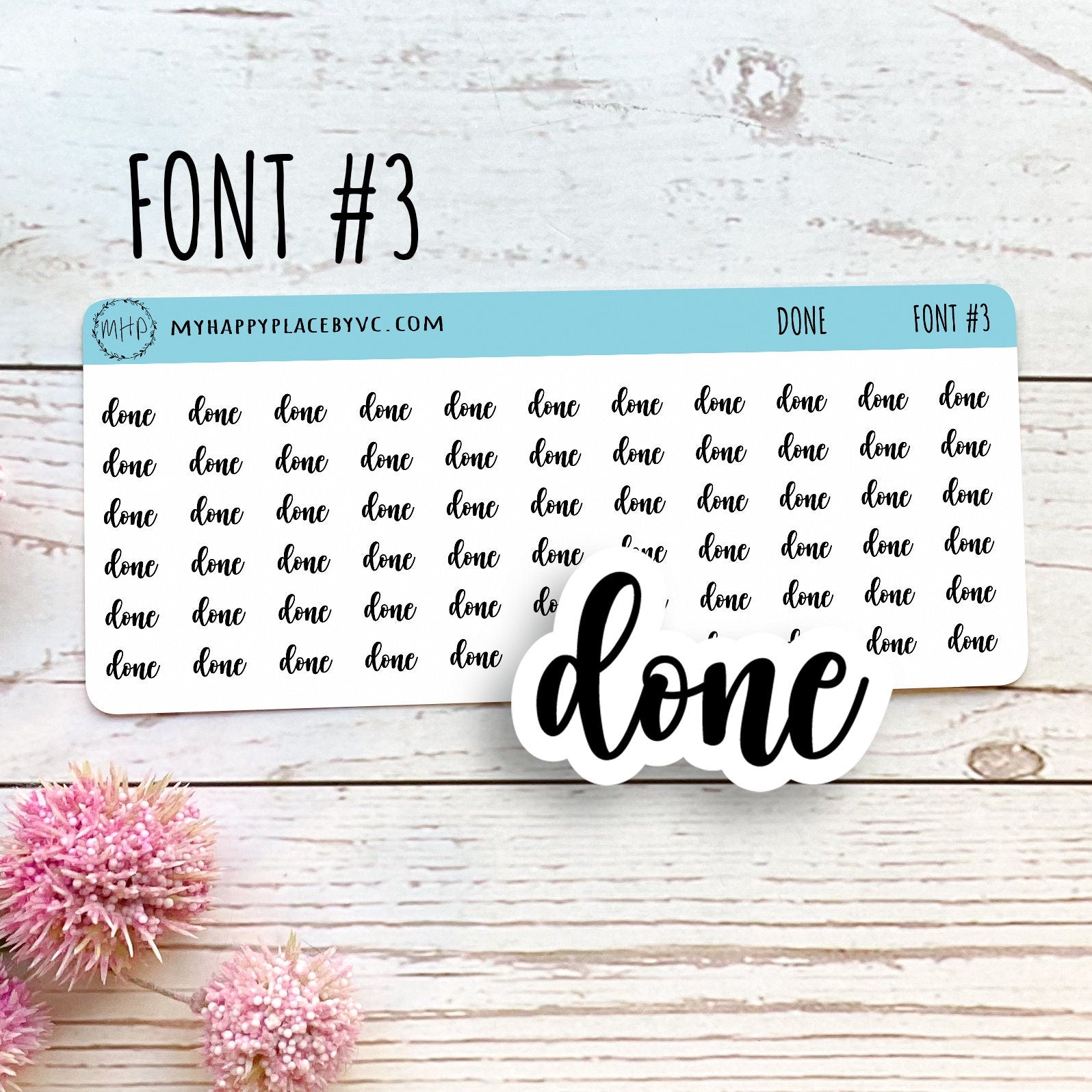 AFFIRMATION Stickers for Planner and Bullet Journals. 12 Fonts to Choo – My  Happy Place Stickers