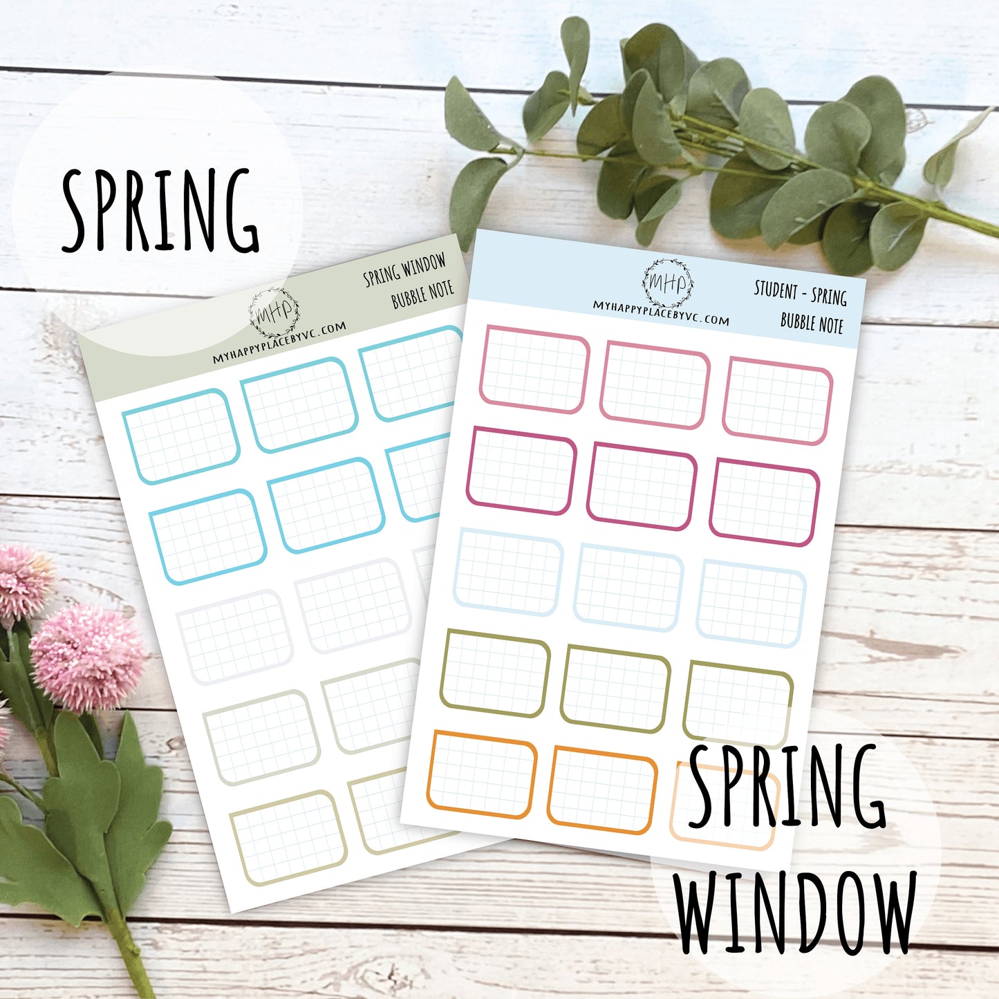 Bubble Notes Stickers for Planners and Bullet Journals || F714