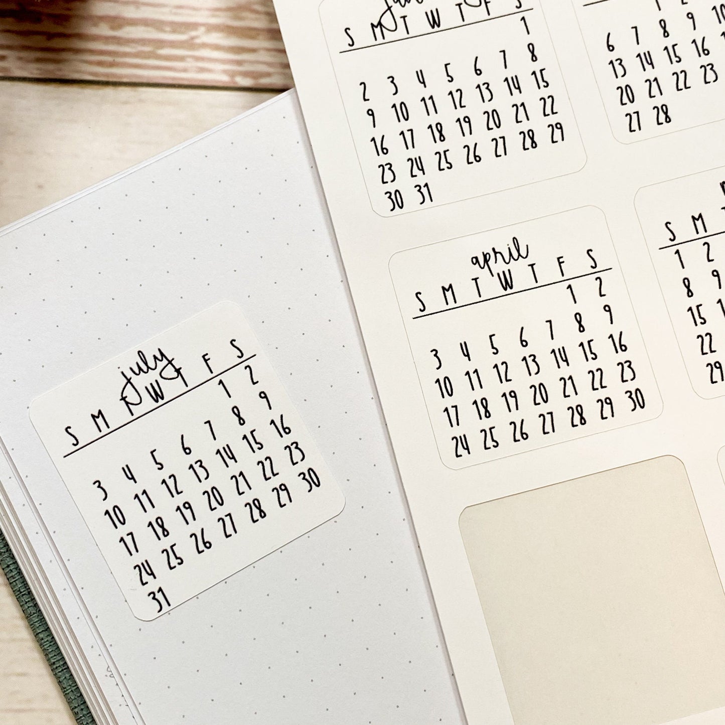 Mini Calendar Planner Stickers – PlannerChickDesigns
