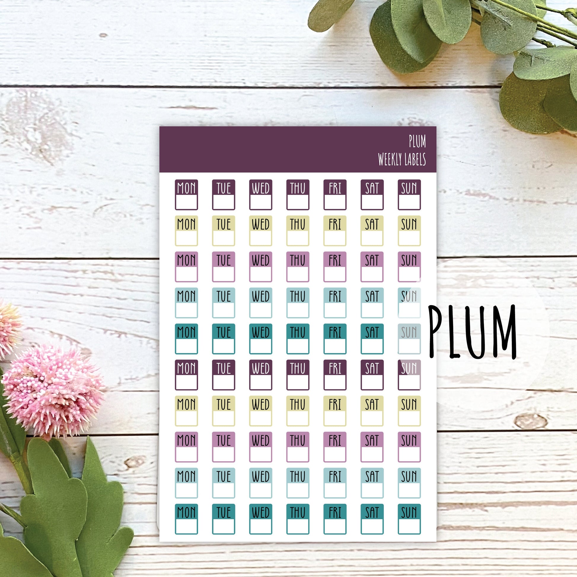 Daily Stickers for Planners, Bullet Journals, College Planner, Teacher Planner, Student Planner, and Homeschool Planner || H507