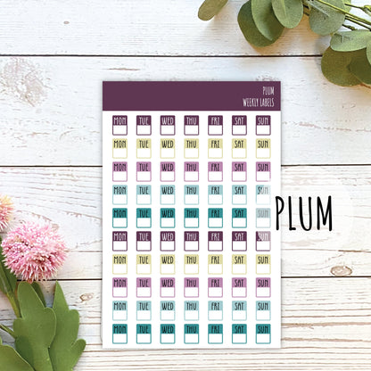 Daily Stickers for Planners, Bullet Journals, College Planner, Teacher Planner, Student Planner, and Homeschool Planner || H507