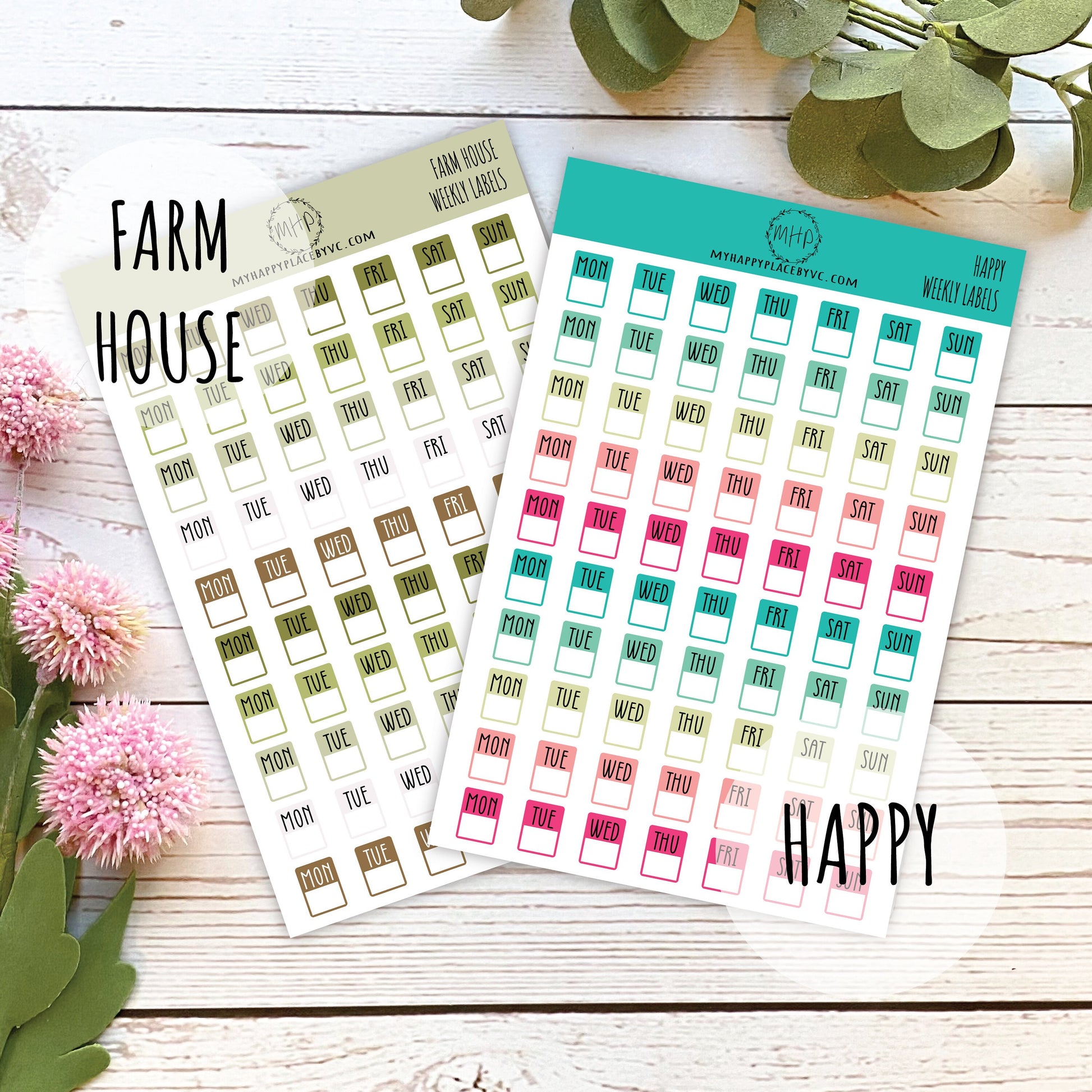 Daily Stickers for Planners, Bullet Journals, College Planner, Teacher Planner, Student Planner, and Homeschool Planner || H507