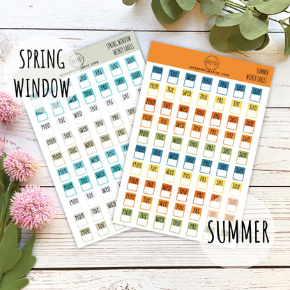 Daily Stickers for Planners, Bullet Journals, College Planner, Teacher Planner, Student Planner, and Homeschool Planner || H507
