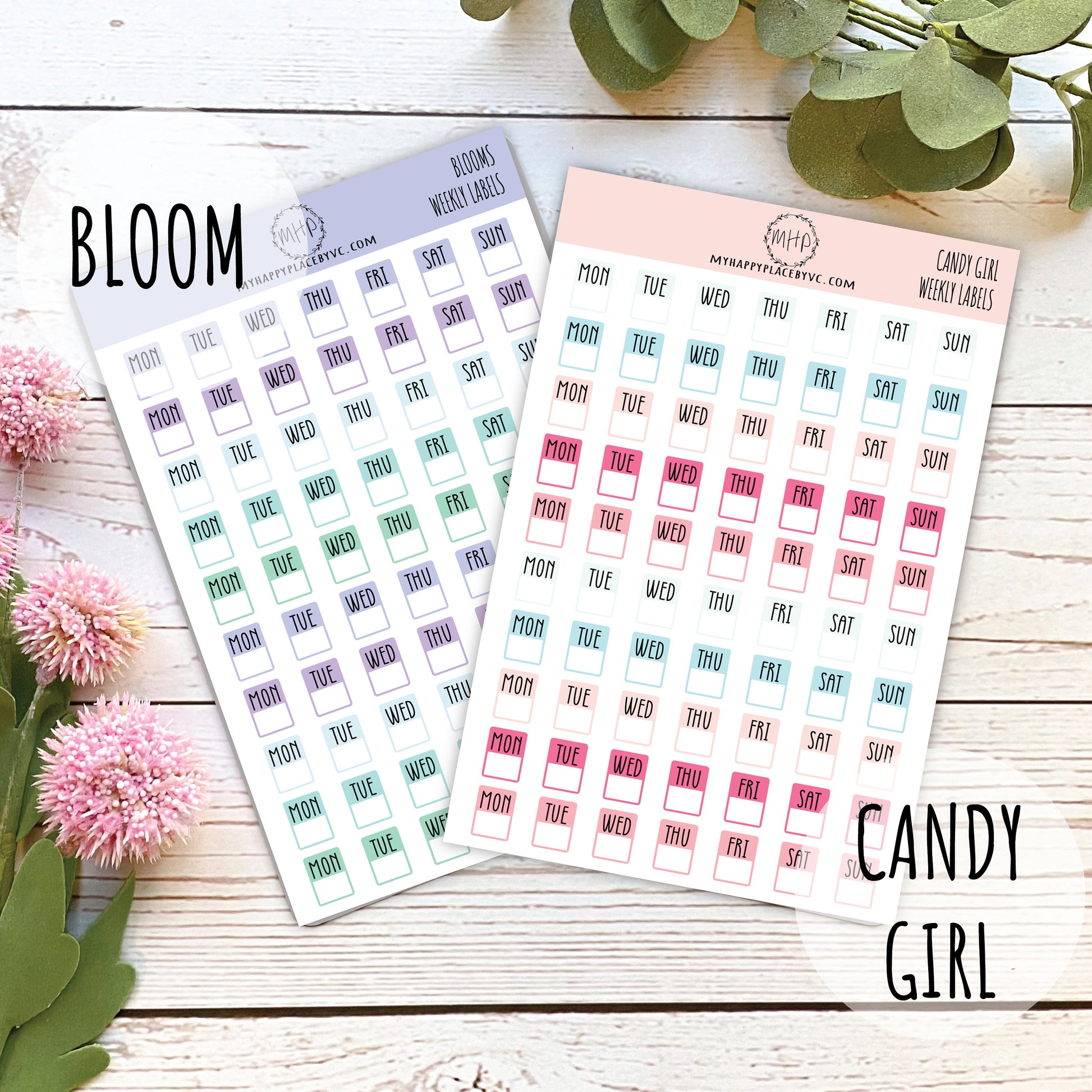 Daily Stickers for Planners, Bullet Journals, College Planner, Teacher Planner, Student Planner, and Homeschool Planner || H507
