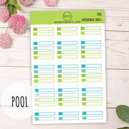 Appointment Labels, Planner Sticker for  Bullet Journals, College Planner, Teacher Planner, Homeshcool Planner || F708