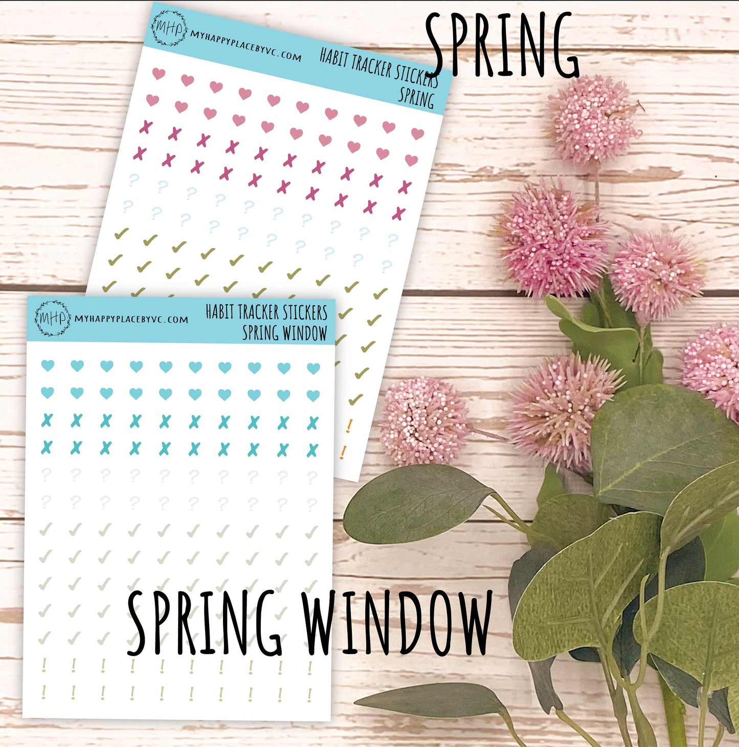 Mini Stickers for Monthly Habit Tracker Calendars. College Planner Stickers, Teacher Planners and Homeschool Planning || Q109