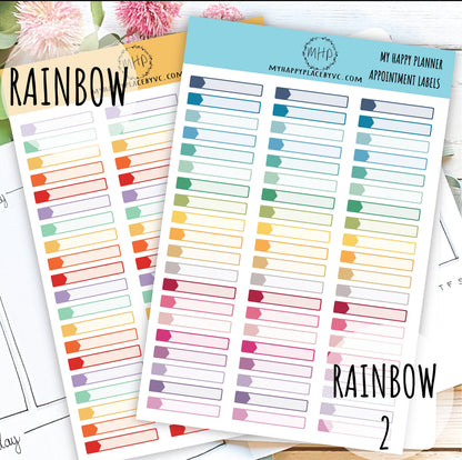 Appointment Labels, Planner Sticker for  Bullet Journals, College Planner, Teacher Planner, Homeshcool Planner || F708