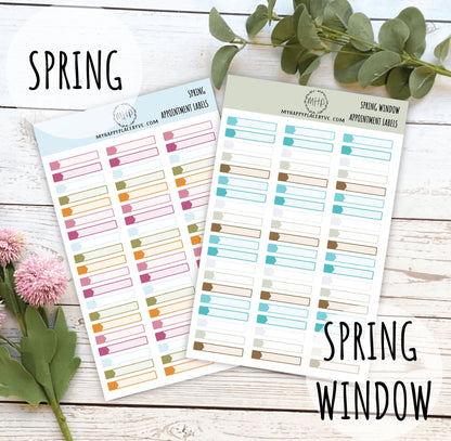 Appointment Labels, Planner Sticker for  Bullet Journals, College Planner, Teacher Planner, Homeshcool Planner || F708