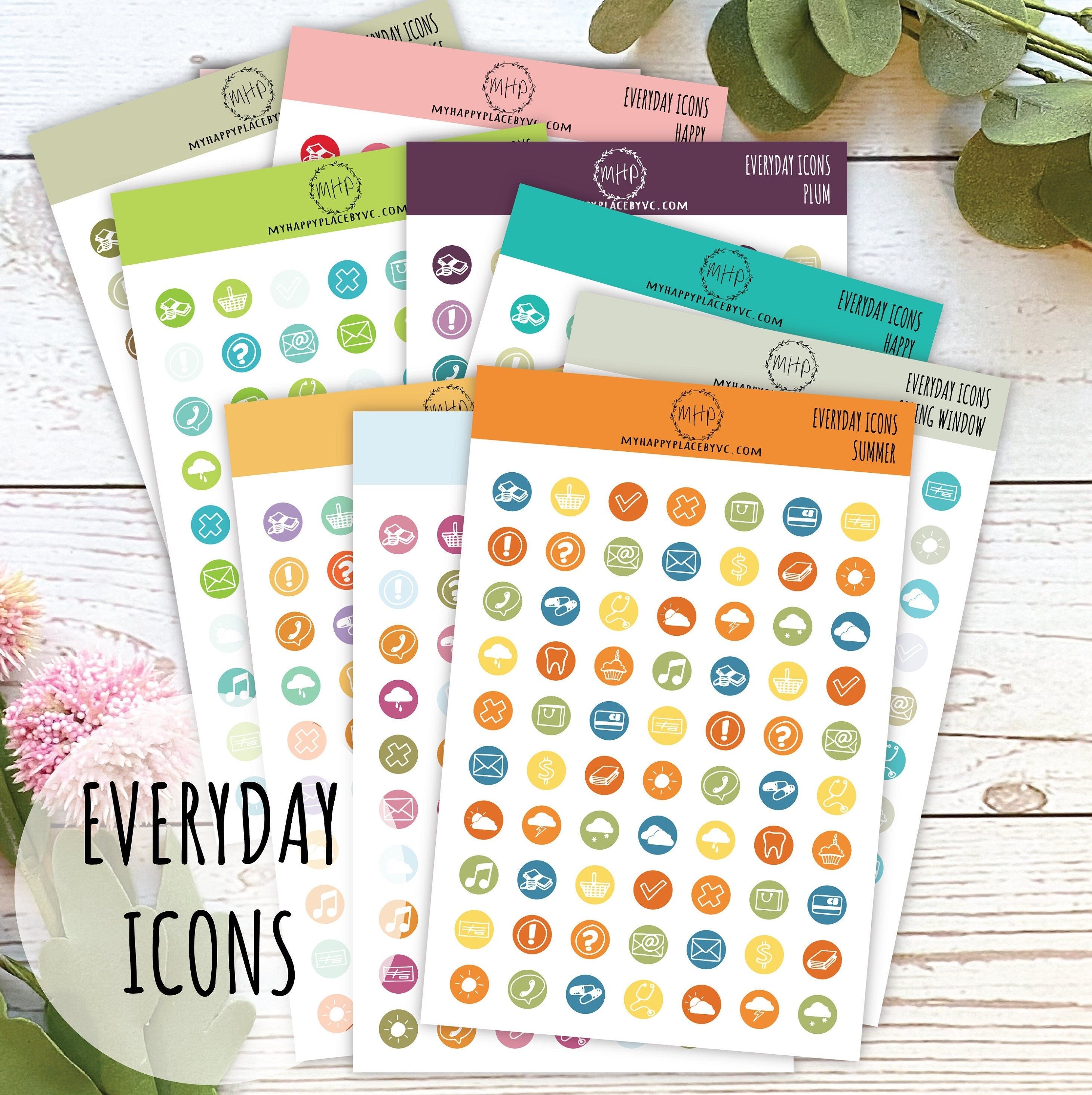 Icons – My Happy Place Stickers