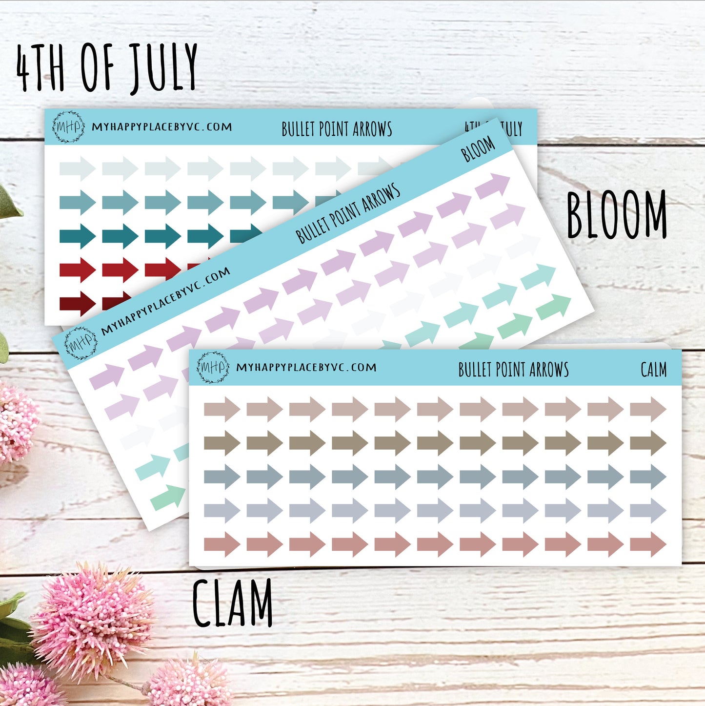 Bullet Point Arrow Sticker for College Planner, Bullet Journals, Planner Stickers for Teacher, Homeschool Planner, or School Planner || T303