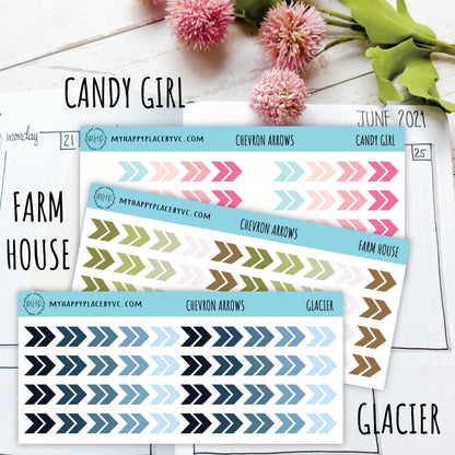 Chevron Arrow Sticker for College Planner and Bullet Journals. Planner Stickers for Teacher , Homeschool Planner, and School Planner || T304