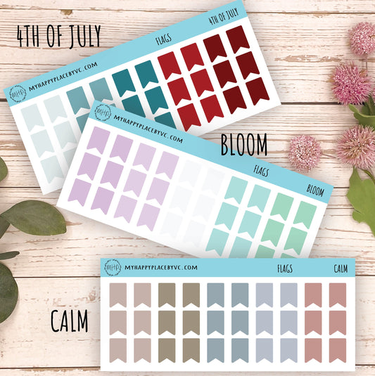 Flag Planner Sticker for College Planner, School Planner, Bullet Journals. Sticker for Homeschool Planner or Teacher Planner || T307