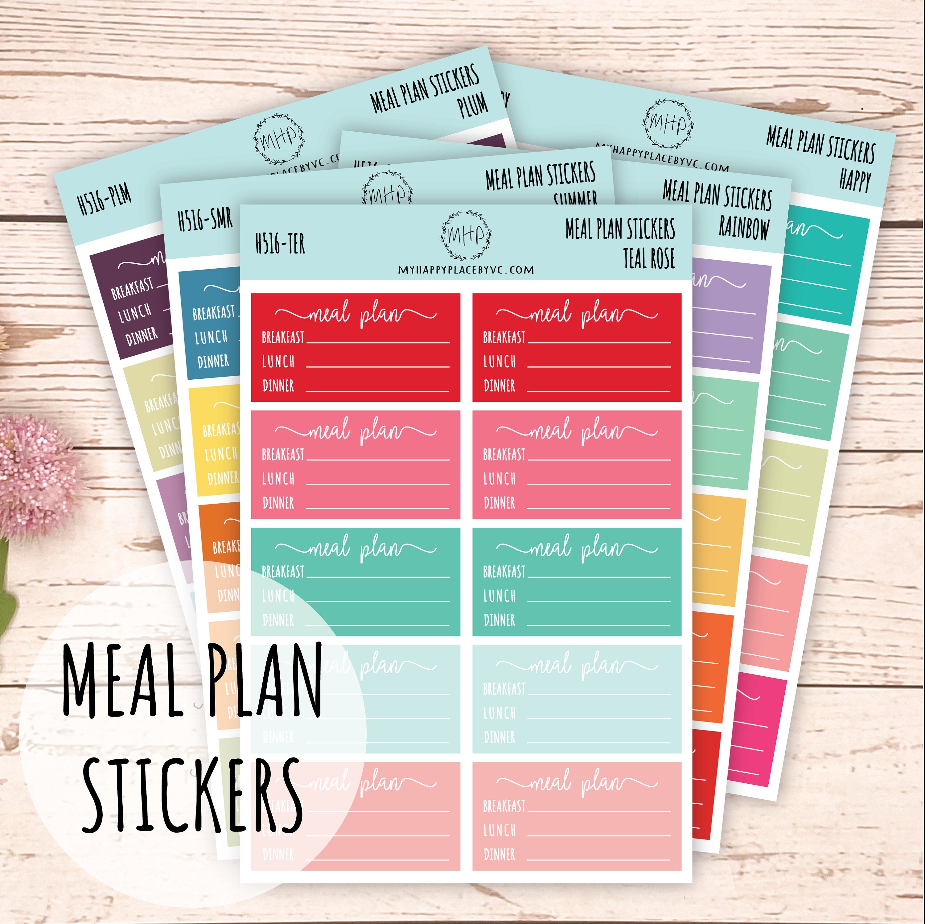 Meal Planning – My Happy Place Stickers