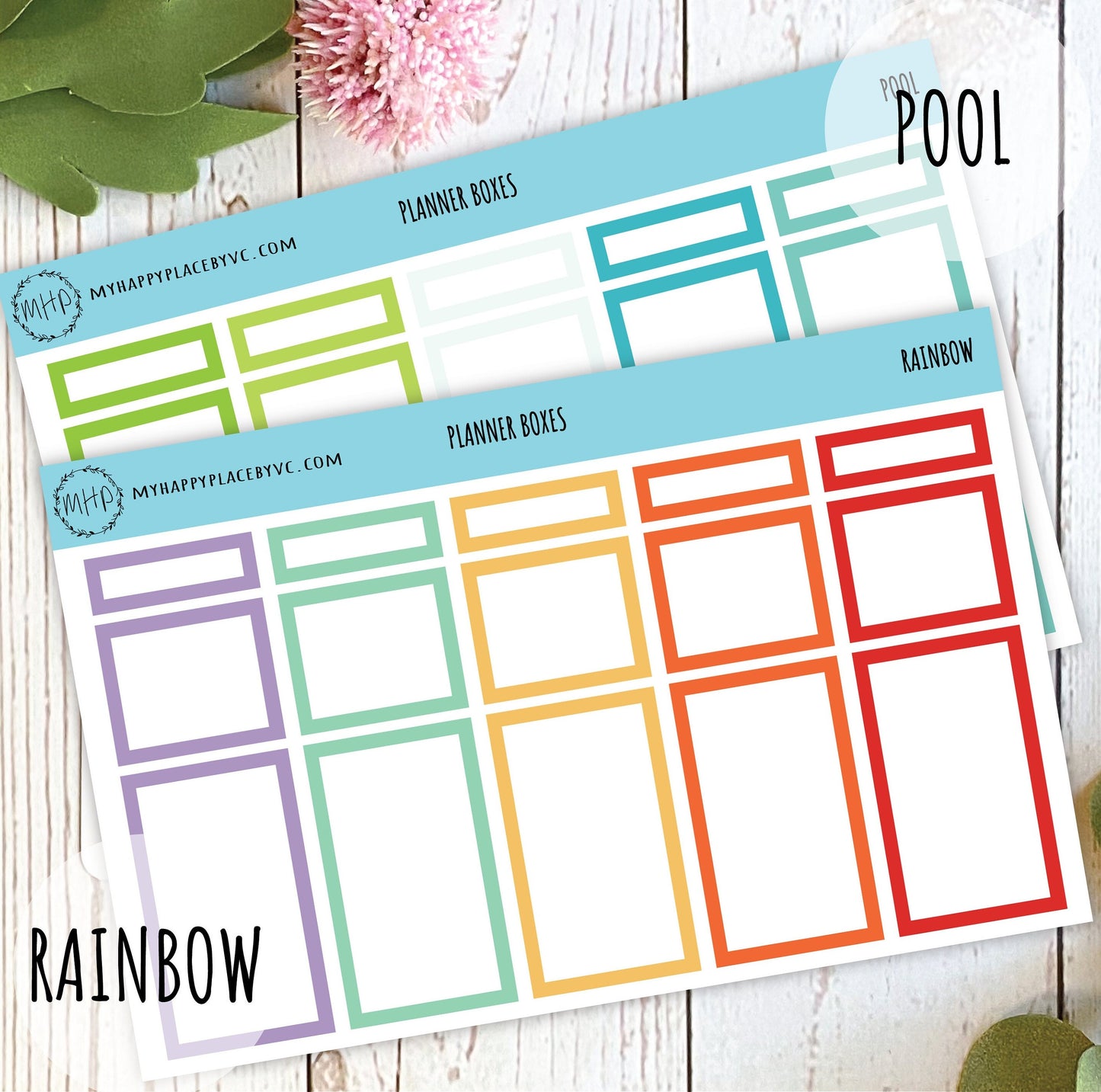 Planner Box Stickers for Bullet Journals, College Planner, Teacher Planner, Homeschool Planner. Planner Sticker || F723