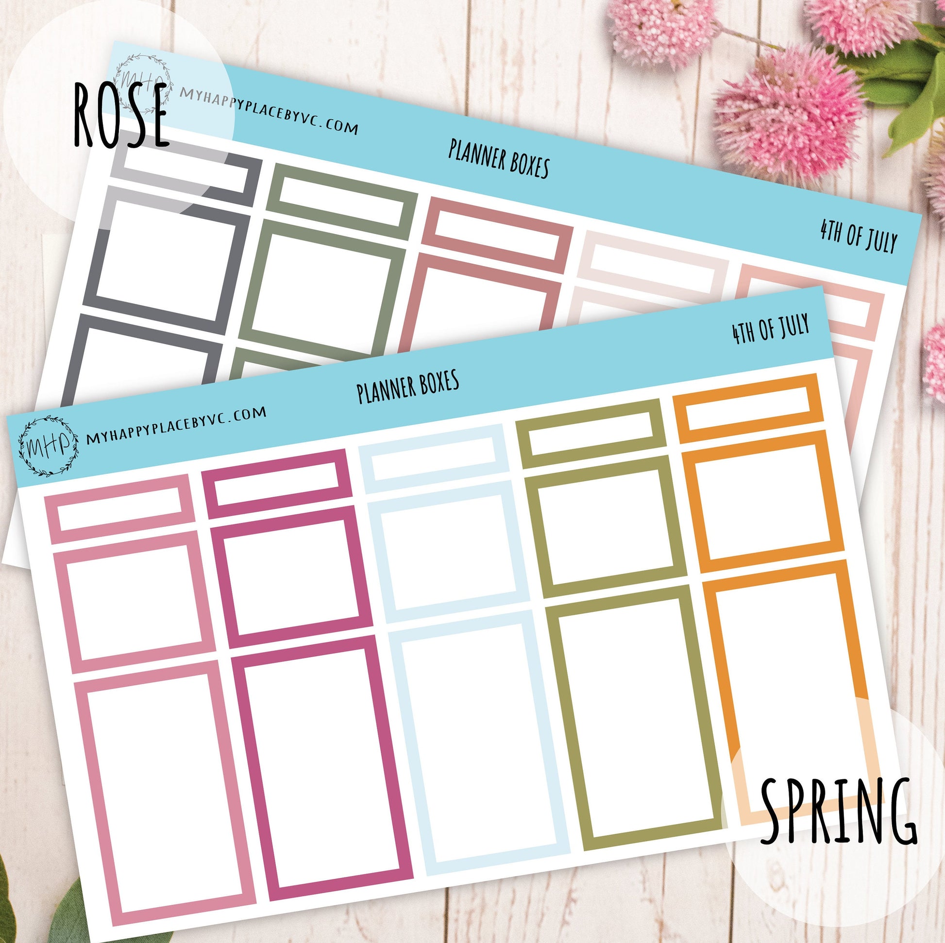 Planner Box Stickers for Bullet Journals, College Planner, Teacher Planner, Homeschool Planner. Planner Sticker || F723