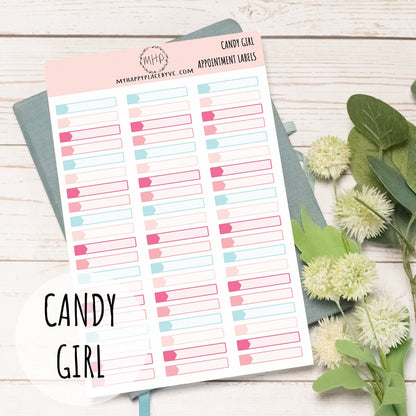 Appointment Labels, Planner Sticker for  Bullet Journals, College Planner, Teacher Planner, Homeshcool Planner || F708