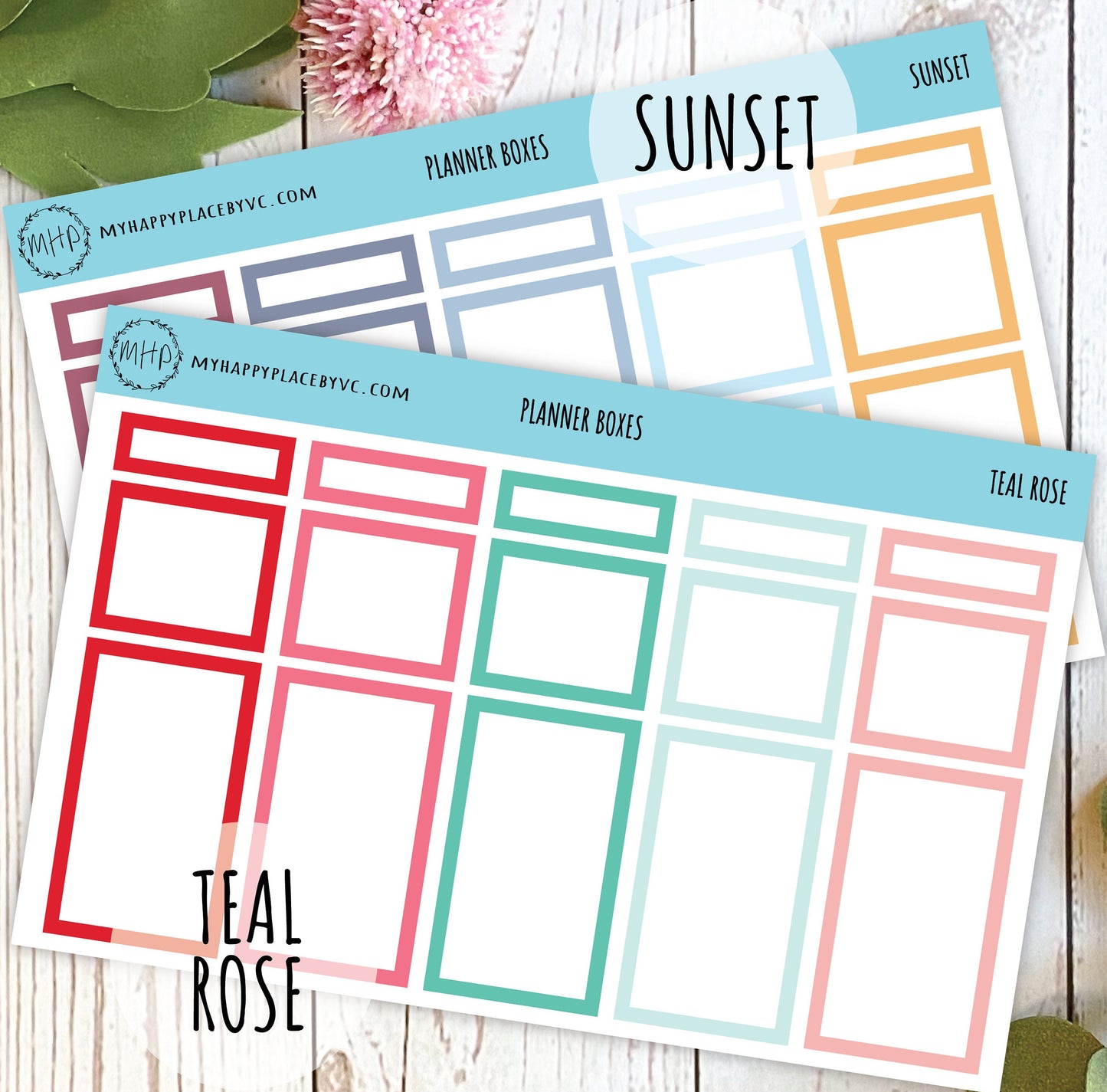 Planner Box Stickers for Bullet Journals, College Planner, Teacher Planner, Homeschool Planner. Planner Sticker || F723