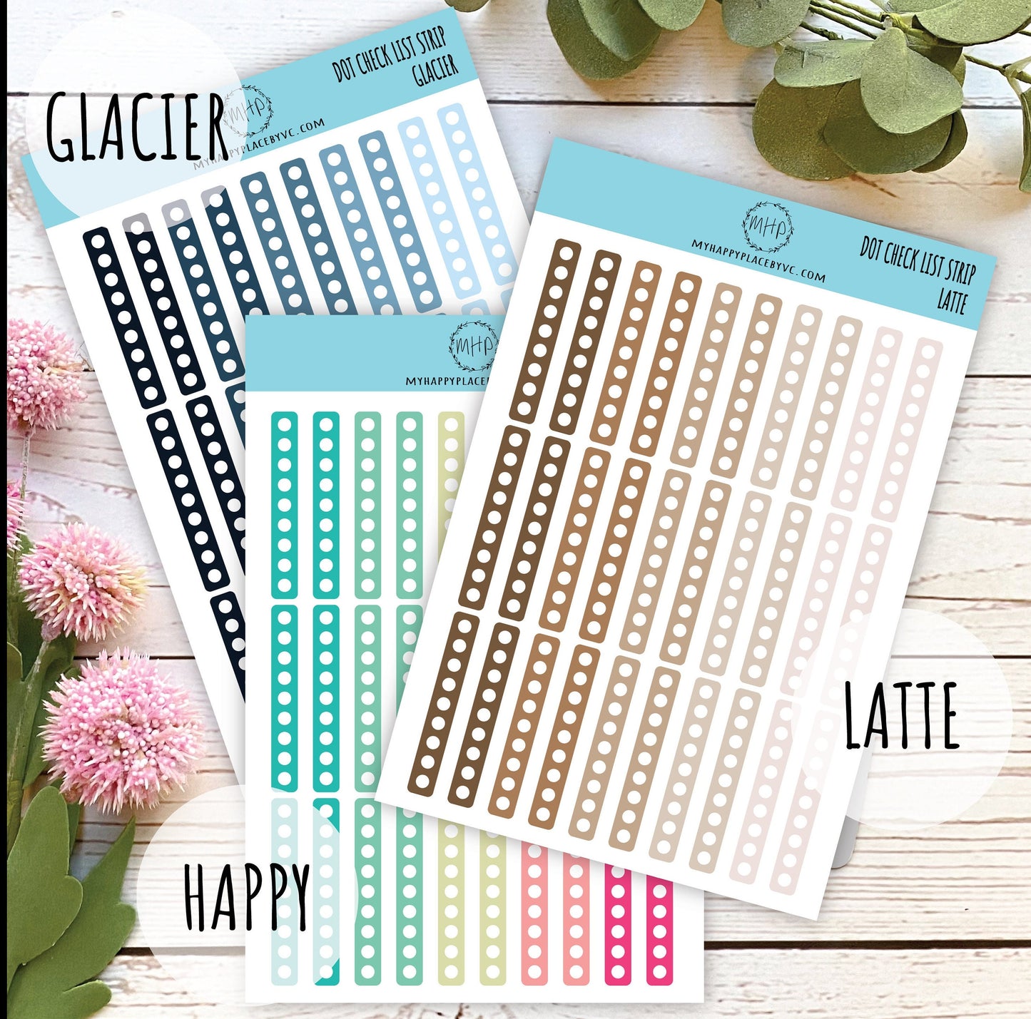 Dot Check List for Planners. Stickers for College Planner, Student Planner, Bullet Journals or Homeschool Planner, Academic Planner|| H505
