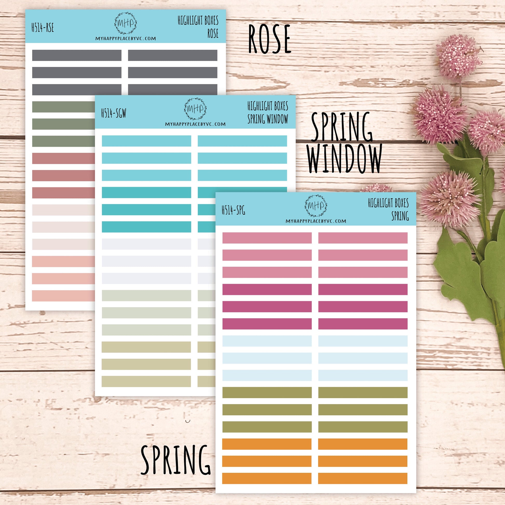 Highlight Box for Planners. Stickers for College Planner, Student Planner, Bullet Journals or Homeschool Planner, Academic Planner|| H514