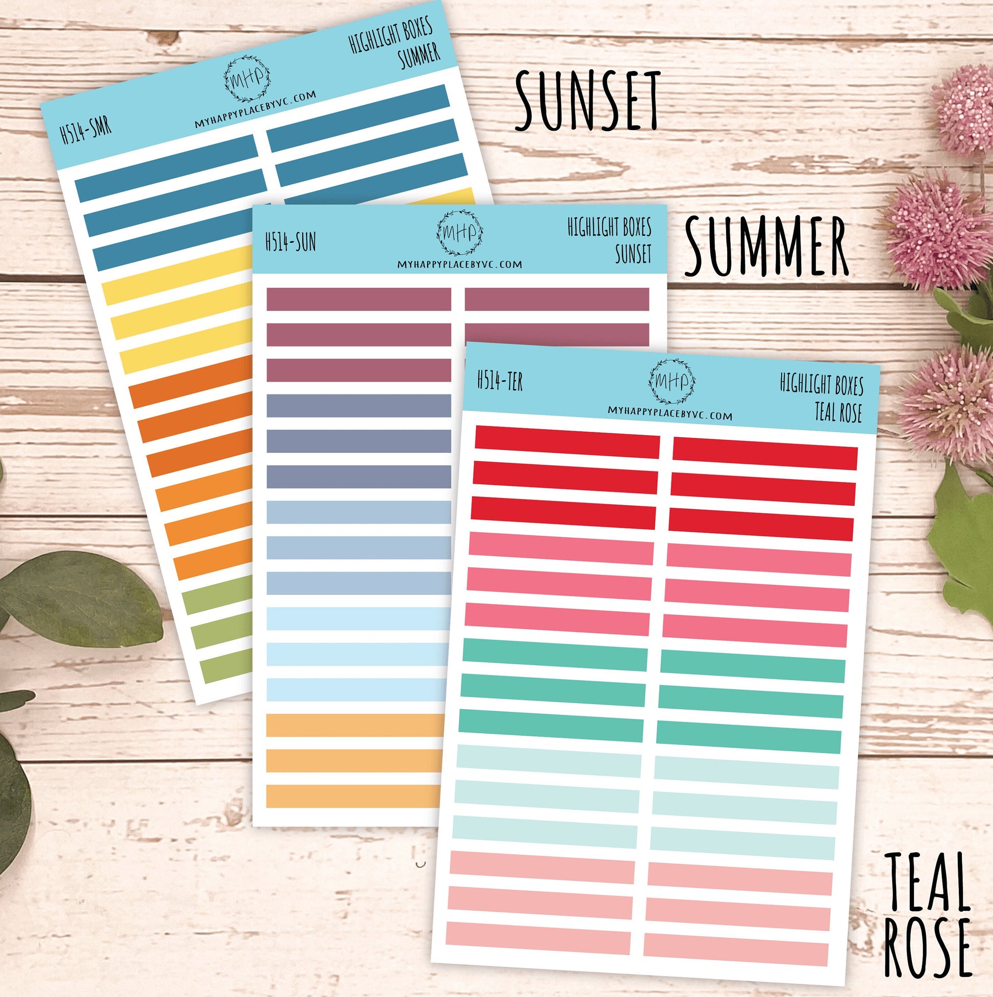 Highlight Box for Planners. Stickers for College Planner, Student Planner, Bullet Journals or Homeschool Planner, Academic Planner|| H514
