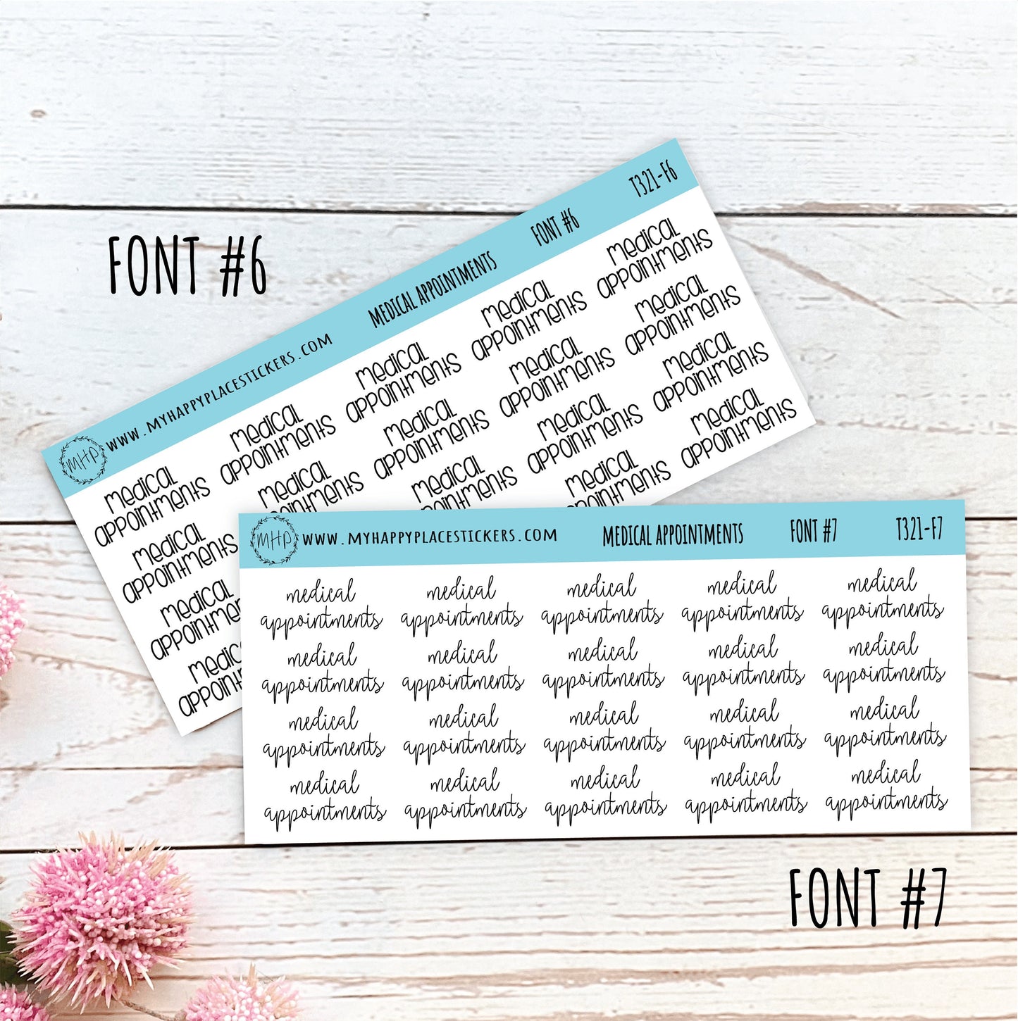 MEDICAL APPOINTMENT Stickers for Calendars, Teacher Planner, and Bullet Journals. Stickers for College Planner and Trackers || T321