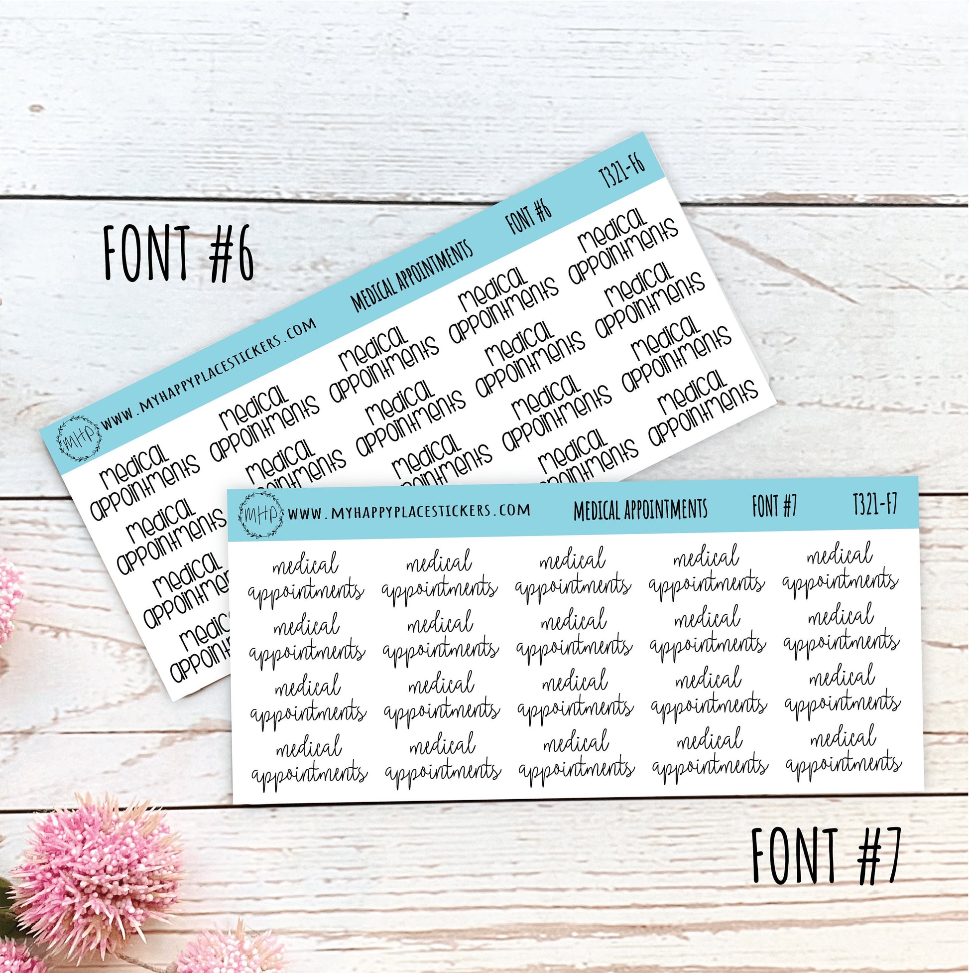 MEDICAL APPOINTMENT Stickers for Calendars, Teacher Planner, and Bullet Journals. Stickers for College Planner and Trackers || T321